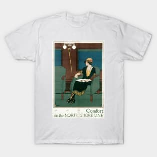 North Shore Line - Vintage Travel Poster T-Shirt